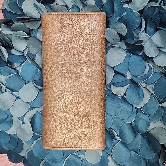 Jimmy Choo Star Studded Metallic Long Wallet in Rose Gold EUC - Picture 15 of 16